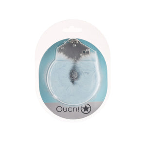 OUCH! powder blue heavy-duty fluffy handcuffs – image 2