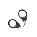 OUCH! Classic Black Metal Restraints - Durable and Adjustable Cuffs for Ultimate Comfort