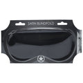 OUCH! Luxe Satin Sleep Mask - Black - Comfortable Eye Cover for Restful Sleep