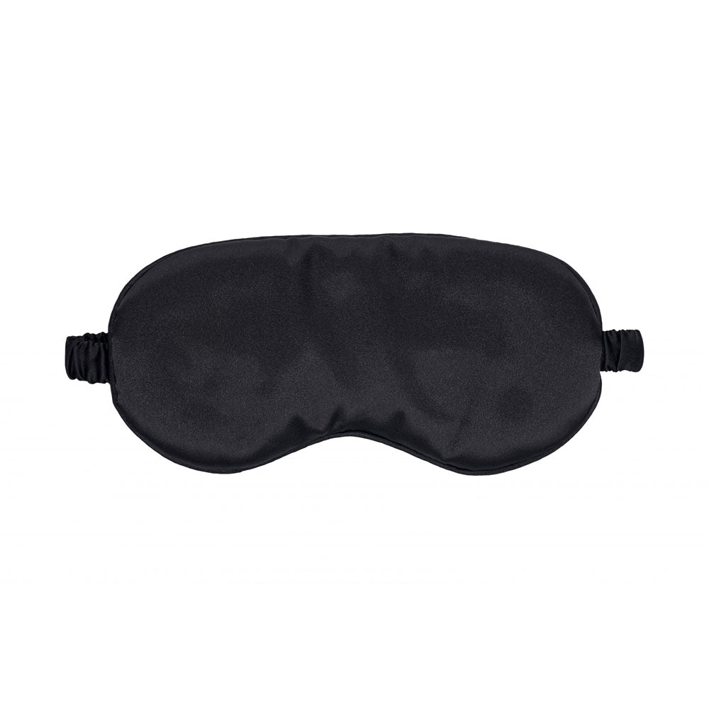 OUCH! Luxe Satin Sleep Mask - Black - Comfortable Eye Cover for Restful Sleep