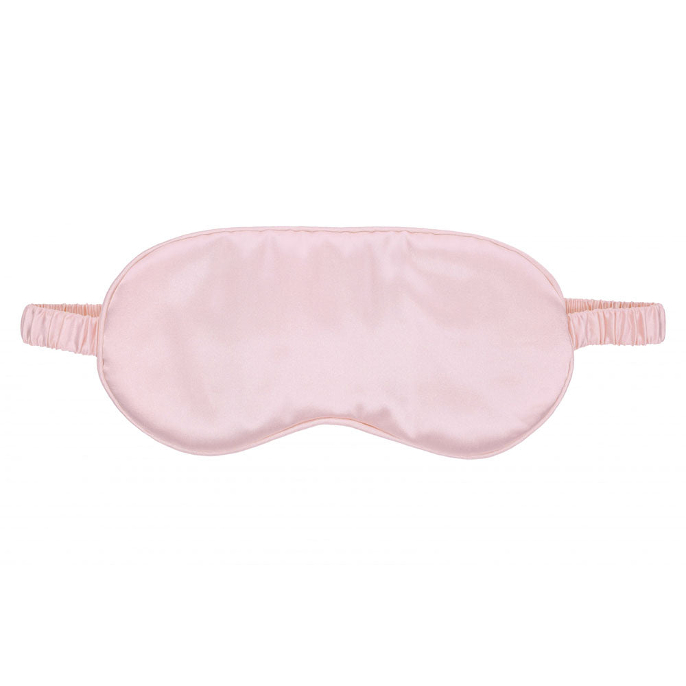 OUCH! Satin Eye Mask - Powder Pink - Luxurious Sleep Mask for Restful Nights