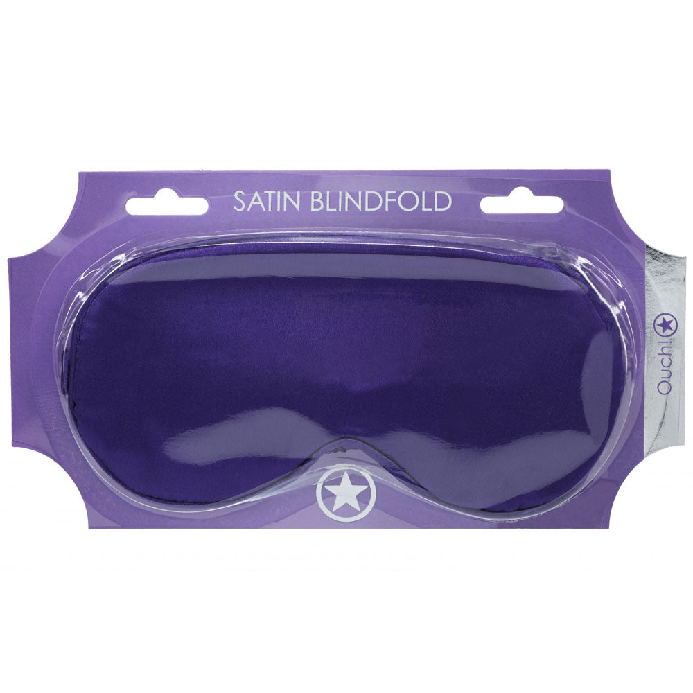 Satin Eye Mask for Relaxation - Luxurious Purple Sleep Mask (Comfortable, Soft Fabric)