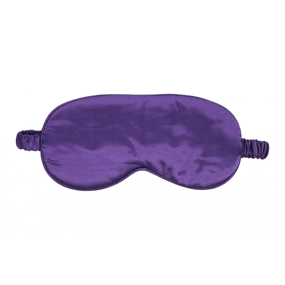 Satin Eye Mask for Relaxation - Luxurious Purple Sleep Mask (Comfortable, Soft Fabric)