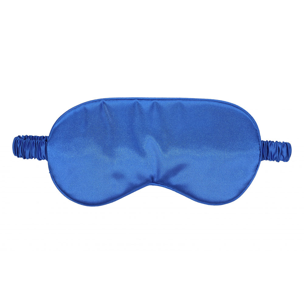 OUCH! Royal Blue Satin Eye Mask – Luxurious Sleep Accessory for Restful Nights