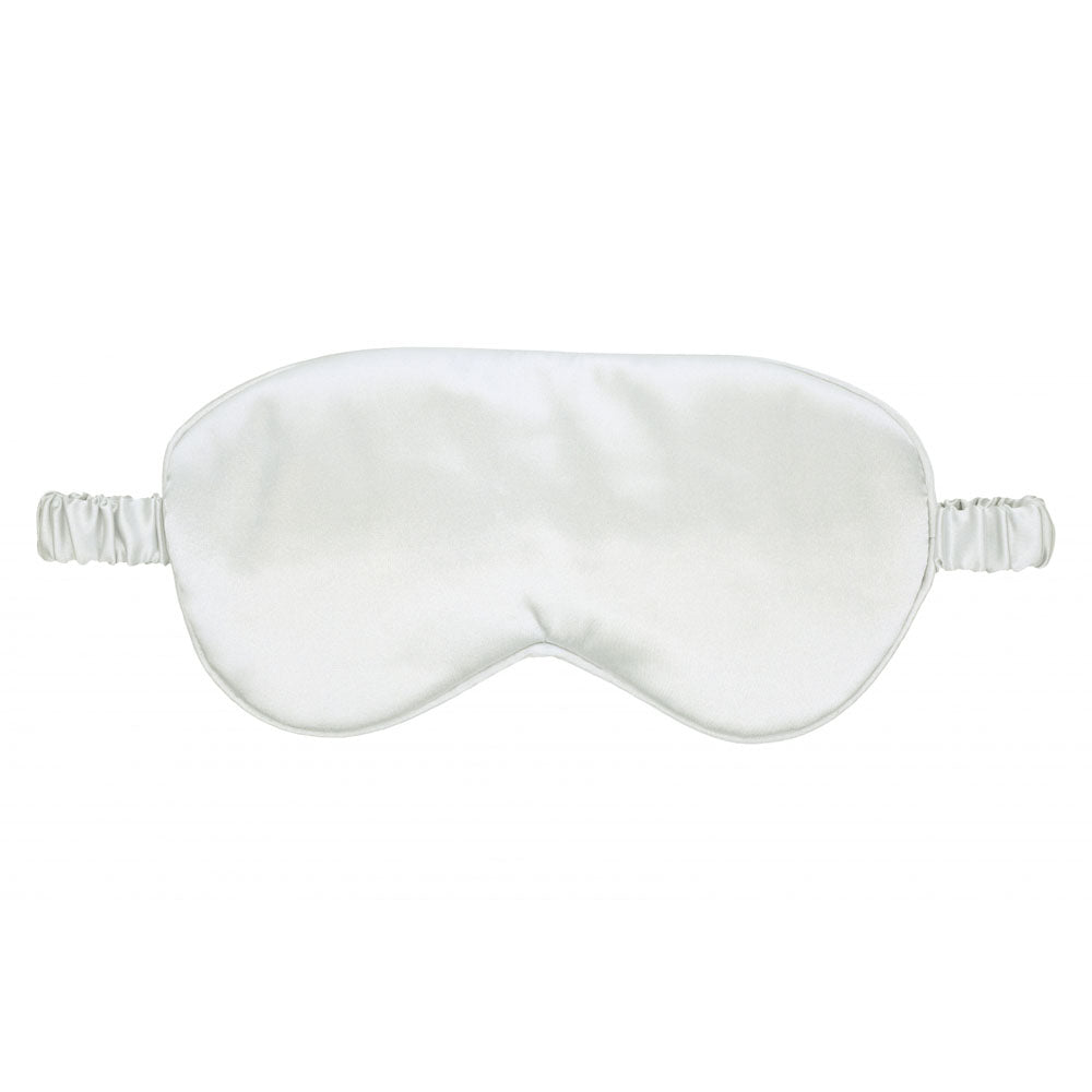 Satin Eye Mask for Relaxation - Silver - Luxurious Sleep Mask for Wellness and Comfort