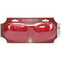 OUCH! 3D Eye Mask - Red - Comfortable Sleep Mask for Relaxation and Wellness