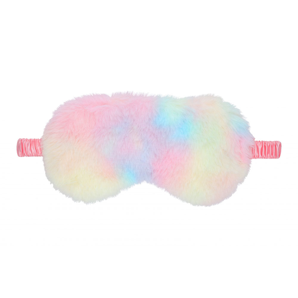 Fluffy Eye Mask for Relaxation – Multicolour Comfort Mask for Wellness and Sleep