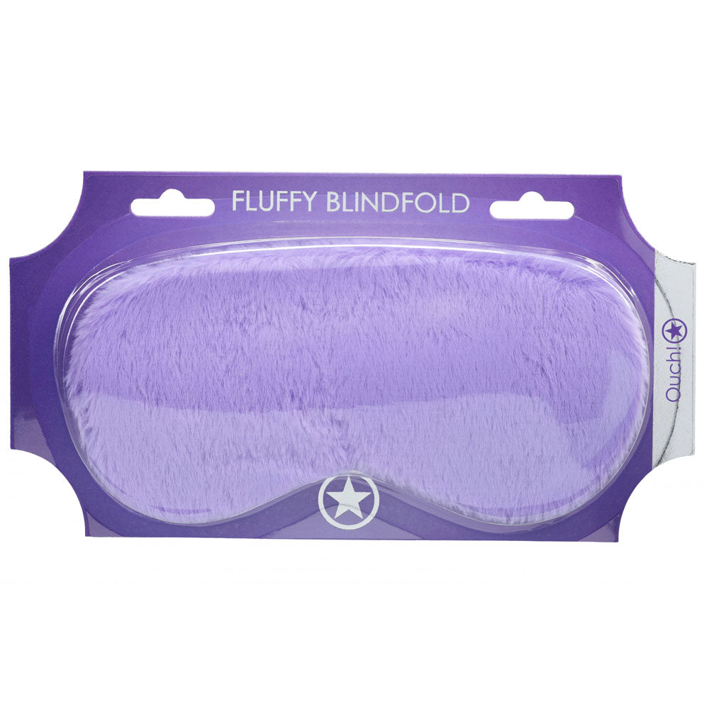 Fluffy Eye Mask - Soft Purple Plush Sleep Mask for Ultimate Comfort and Relaxation