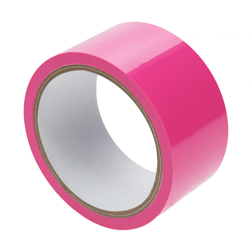 OUCH! Non-Stick PVC Bondage Tape – Pink - 20 Metre Length for Safe and Sensual Play