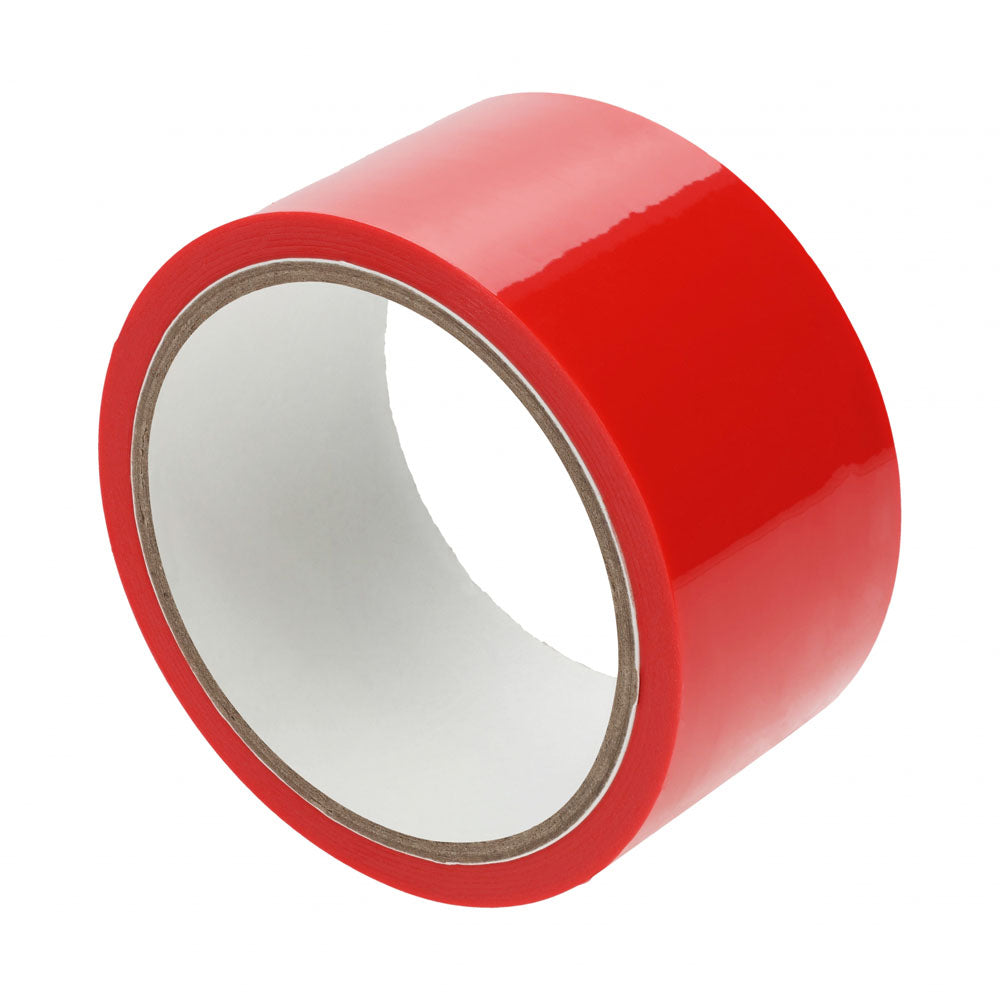 OUCH! Non-Stick PVC Bondage Tape - Red - 20 Metre Length for Safe and Sensual Play
