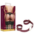 OUCH! Halo - Burgundy Handcuff with Connector for Safe Restraint Play