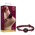 OUCH! Halo - Breathable Burgundy Ball Gag for Enhanced Sensory Play - Comfortable Mouth Restraint