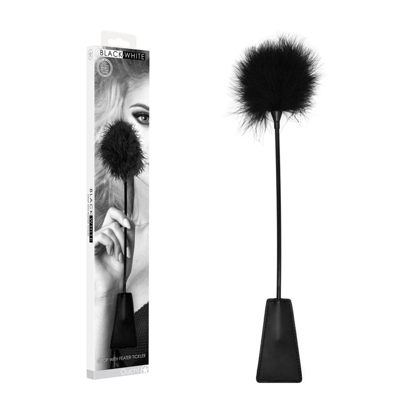 OUCH! Bondage Toy – Feather Tickler – Black – 44 cm