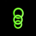 OUCH! Cock Rings Set – Glow in the Dark – 3 Sizes