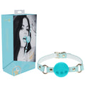 OUCH! Paris Collection - Breathable Silicone Ball Gag - Baby Blue Mouth Restraint for Enhanced Pleasure