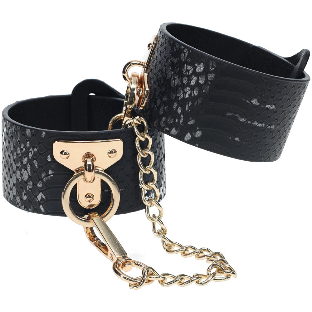 OUCH! Florence Collection - Black Handcuffs for Sensual Restraint and Bondage Play