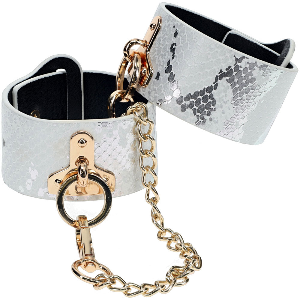 OUCH! Florence Collection - White Body-Safe Restraints Handcuffs for Couples