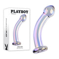 Playboy Pleasure JEWELS KING - Clear Glass Dildo (16.3 cm, Body-Safe, Gender-Neutral)