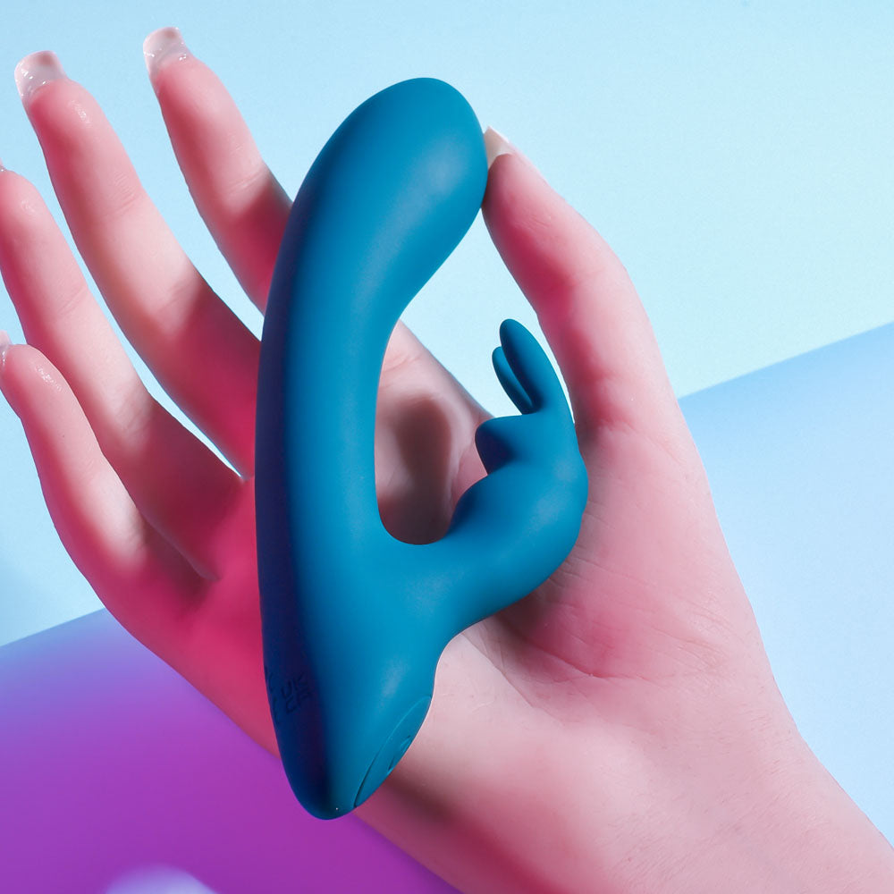 Wellness Vibes Body-Safe Silicone G-Spot Vibrator – Serenity Green (USB Rechargeable, 20 cm)