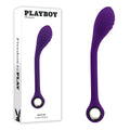 Playboy G-Spot Vibrator – Poseable, USB Rechargeable, Body-Safe Silicone – Purple – 22.6 cm