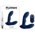 Playboy Vibrating Prostate Massager – USB Rechargeable, Body-Safe Silicone – Blue