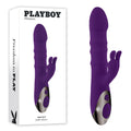 Playboy Pleasure HOP TO IT - Purple USB Rechargeable Rabbit Vibrator (23.5 cm Body-Safe Silicone for Ultimate Wellness)