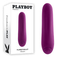 Playboy Pleasure USB Rechargeable Bullet Vibrator – 9 cm in Purple, Body-Safe for All Genders