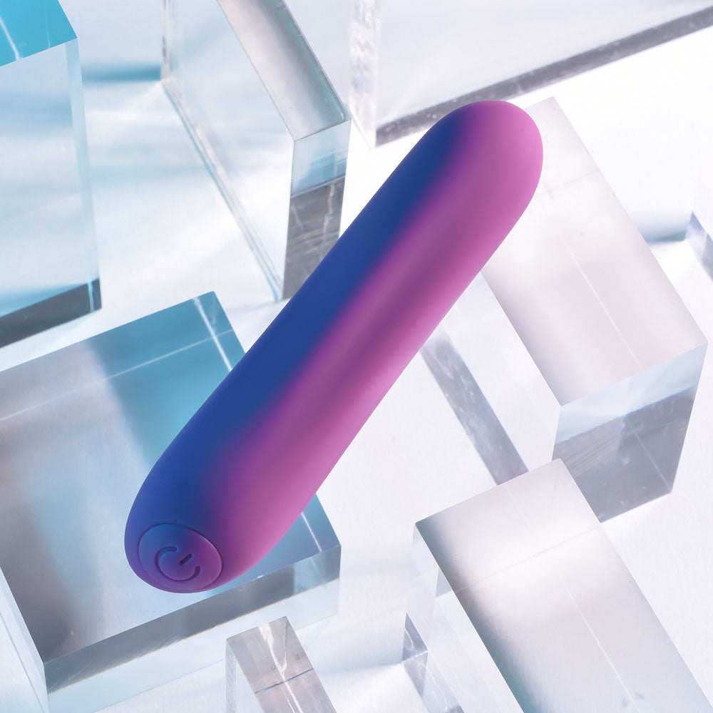 Playboy Pleasure USB Rechargeable Bullet Vibrator – 9 cm in Purple, Body-Safe for All Genders