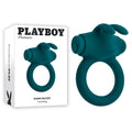 Playboy Pleasure BUNNY BUZZER - Green USB Rechargeable Vibrating Ring for Enhanced Intimacy