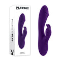 Playboy Pleasure ON REPEAT - USB Rechargeable Purple Rabbit Vibrator (19.7 cm, Body-Safe Silicone)
