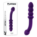 Playboy Rechargeable Vibrator – Body-Safe Silicone, Purple – 20.3 cm