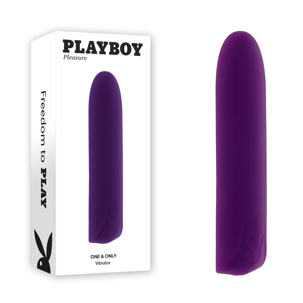 Playboy Pleasure ONE & ONLY - Lavender 12 cm USB Rechargeable Bullet Vibrator for All Genders