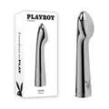 Playboy USB Rechargeable Vibrator – Chrome – 14 cm Personal Massager