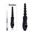 Playboy USB Rechargeable Anal Toys – Body-Safe Silicone – Black – 23.1 cm