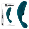 Playboy Pleasure CHARMER - Blue USB Rechargeable G-Spot Vibrator with Clitoral Suction