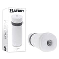 Playboy Pleasure TWIST & STROKE - White USB Rechargeable Heated Stroker with UV-C Sanitizing Technology