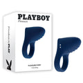 Playboy Pleasure PLEASURE POINT - Blue USB Rechargeable Vibrating Ring for Enhanced Intimacy