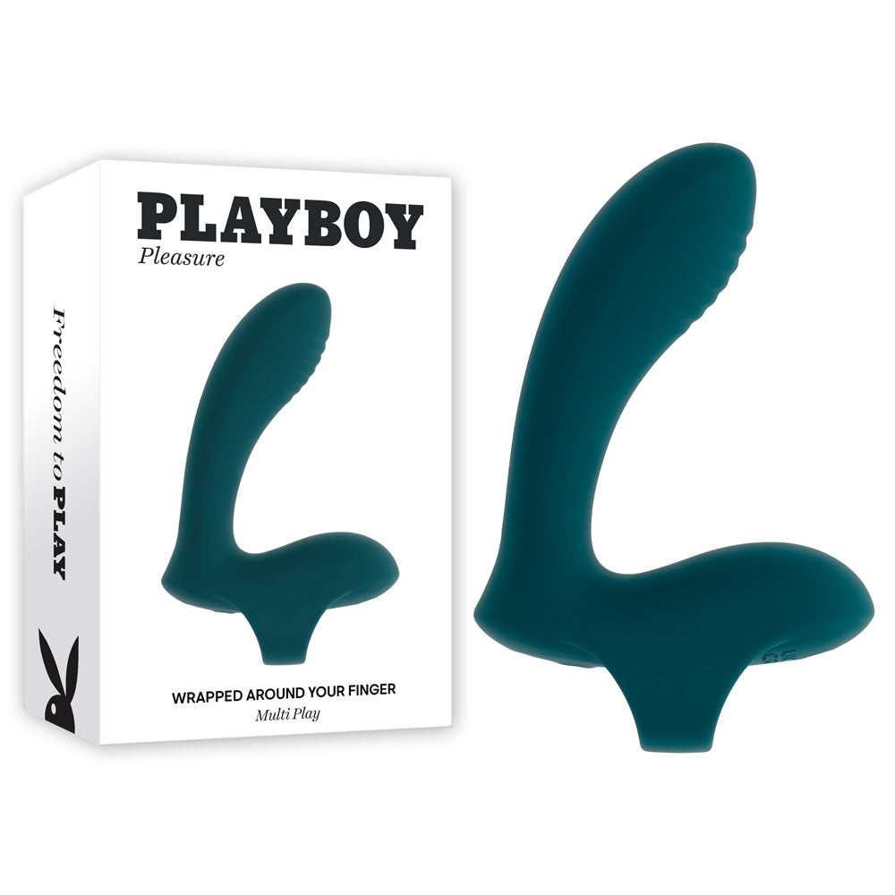 Playboy Pleasure Finger Stimulator – Green USB Rechargeable Wellness Device
