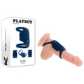 Playboy Pleasure JET PACK – Dark Blue USB Rechargeable Vibrating Penis Harness for Enhanced Intimacy