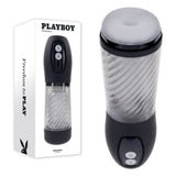 Playboy Thrusting Masturbator Bundle – Toy, Lube & Toy Cleaner – image 2