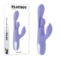 Playboy Pleasure NUBBIN RUBBIN - Purple 24.1 cm USB Rechargeable Thrusting Rabbit Vibrator for Ultimate Wellness and Satisfaction