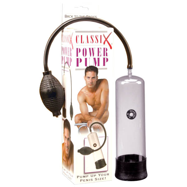 Classix Power Pump - Clear Body-Safe Penis Enhancement Tool (Non-Toxic, Easy to Clean)