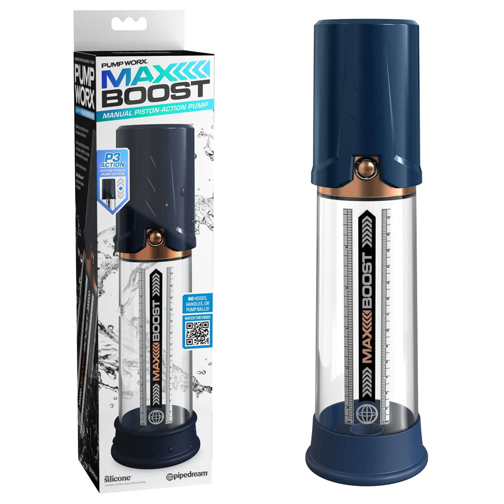 Pump Worx Penis Pump – Body-Safe Material – Blue