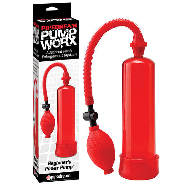 Pump Worx Body-Safe Beginner's Power Pump - Red (Enhance Performance, Easy to Use)
