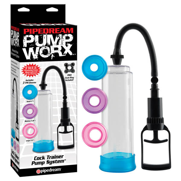 Pump Worx Pump System – Body-Safe – Clear – Adjustable Sizes