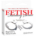Fetish Fantasy Bondage Toys – Beginner-Friendly Metal Cuffs – Silver