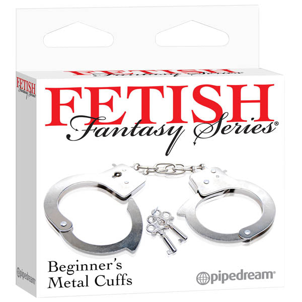 Fetish Fantasy Bondage Toys – Beginner-Friendly Metal Cuffs – Silver