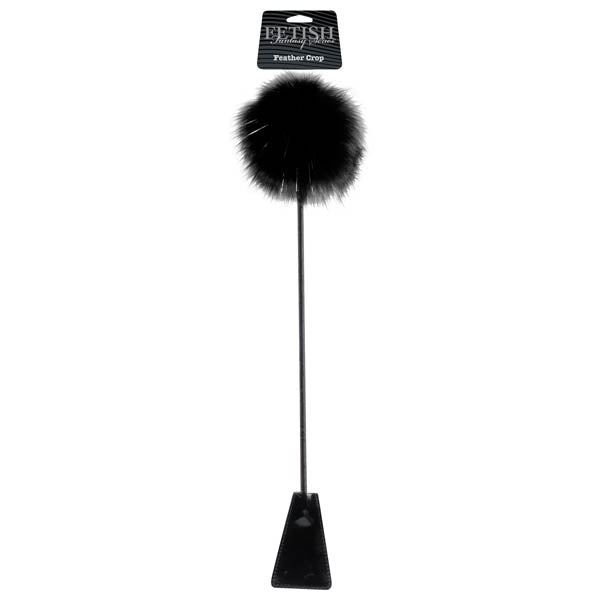 Fetish Fantasy Series Limited Edition Black Feather Crop - Body-Safe, Perfect for Play