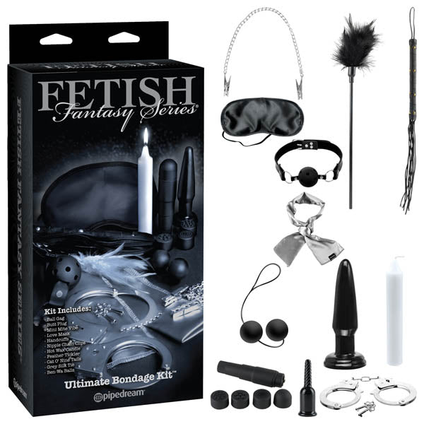 Ultimate Bondage Kit - 11 Piece Set for Couples - Body-Safe Materials, Perfect for Exploring Sensual Boundaries