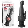 Fetish Fantasy Series Gyrating Rabbit Vibrator - Pogo Thruster Black (USB Rechargeable, 23.5 cm)